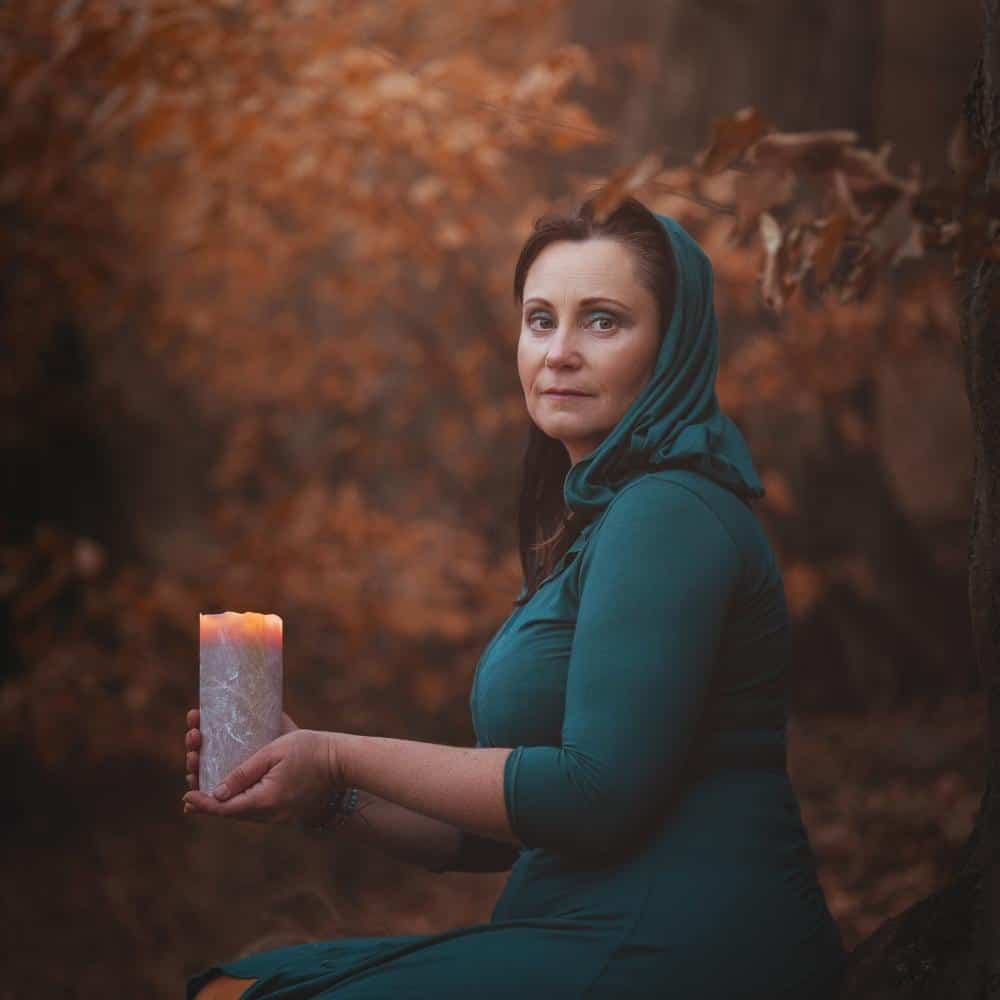 Jana Slavice při rituální práci
